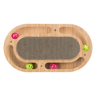 Trixie-raapimispahvi puukehyksellä, soikea - P 46 x L 25 x K 4 cm
