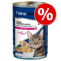 12 x 400 g Feline Porta 21 -kissanruokaa erikoishintaan! - tonnikala & surimi