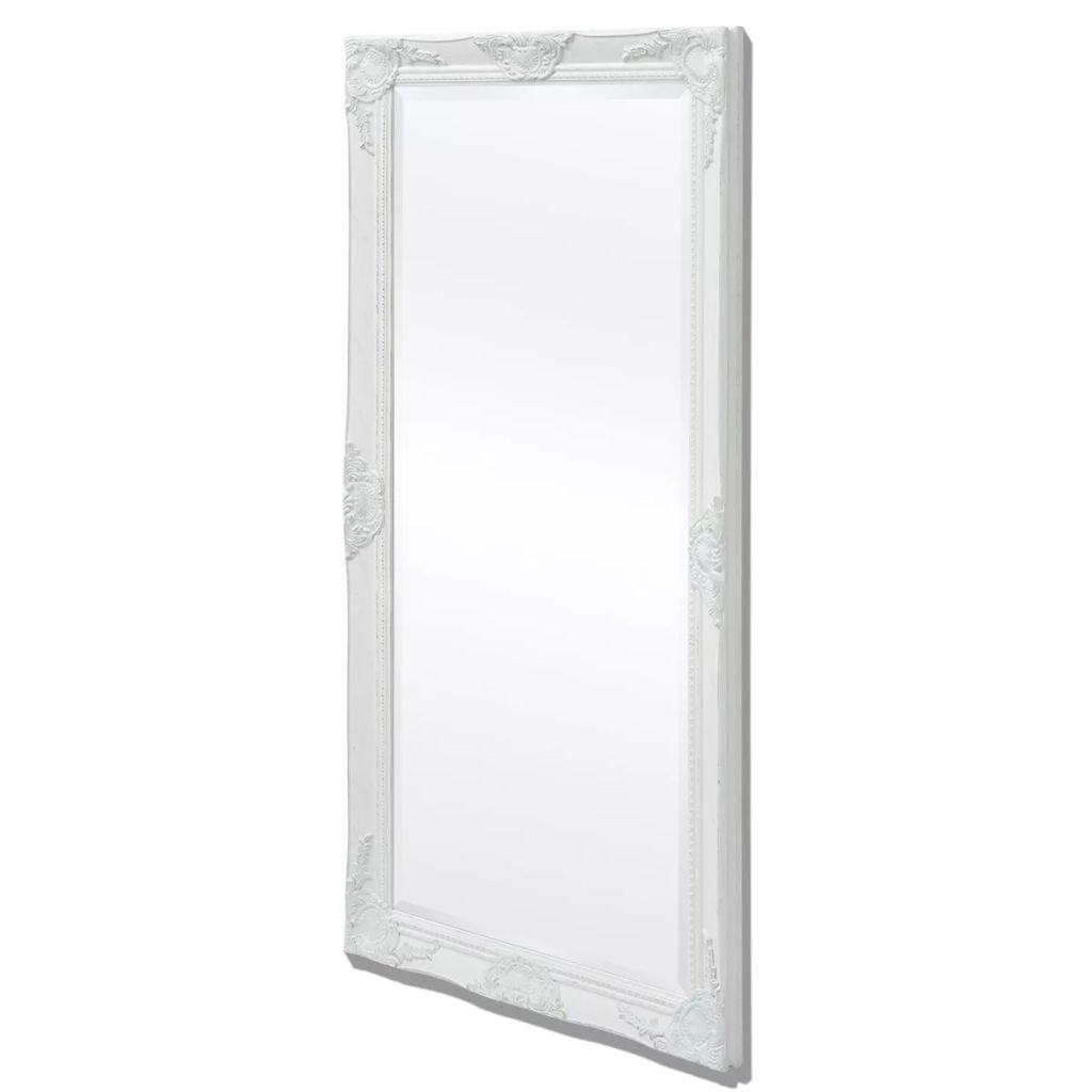 vidaXL Seinäpeili Barokkityylinen 120x60 cm Valkoinen