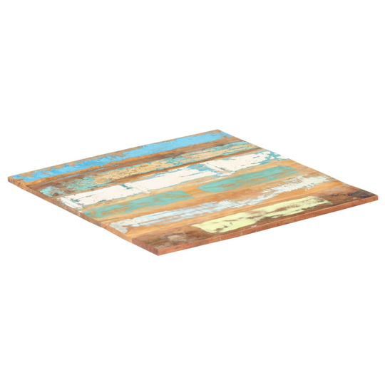 vidaXL Neliönmuotoinen pöytälevy 80x80 cm 15-16 mm täysi kierrätyspuu