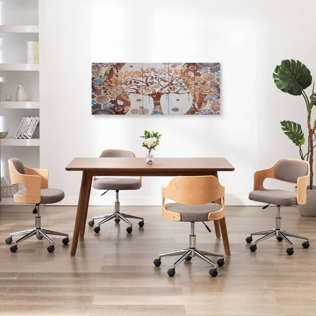 vidaXL Kanvaasitaulusarja puu monivärinen 150 x 60 cm