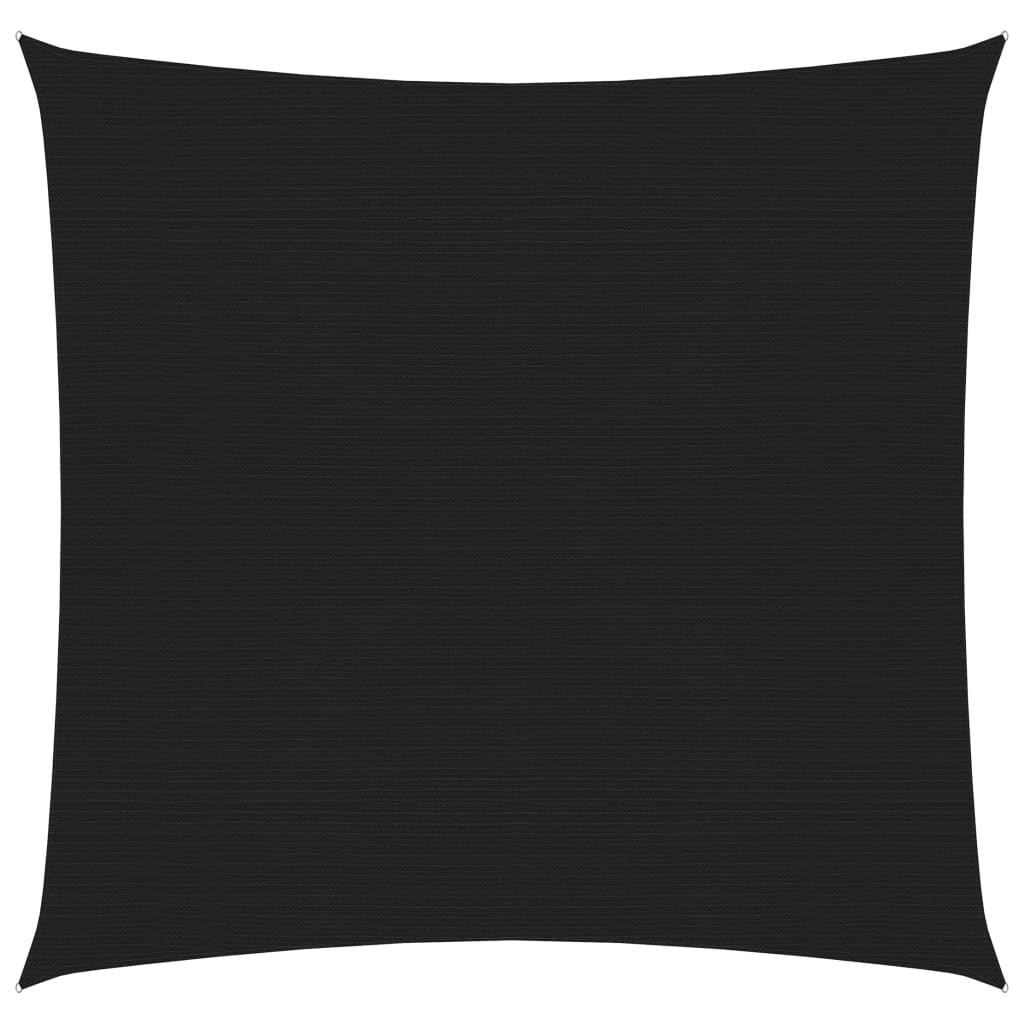 vidaXL Aurinkopurje 160 g/m² musta 3,6x3,6 m HDPE