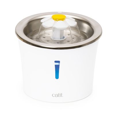 Catit Flower Fountain -vesiautomaatti, teräs - oheen: 2 x Catit 2.0 TRIPLE ACTION -suodatin (ei sis. vesiautomaattia)