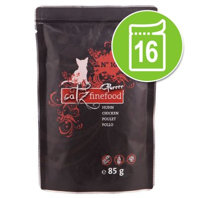 catz finefood Purrrr Pouch -säästöpakkaus: 16 x 85 g - No. 111 karitsa (16 x 85 g)