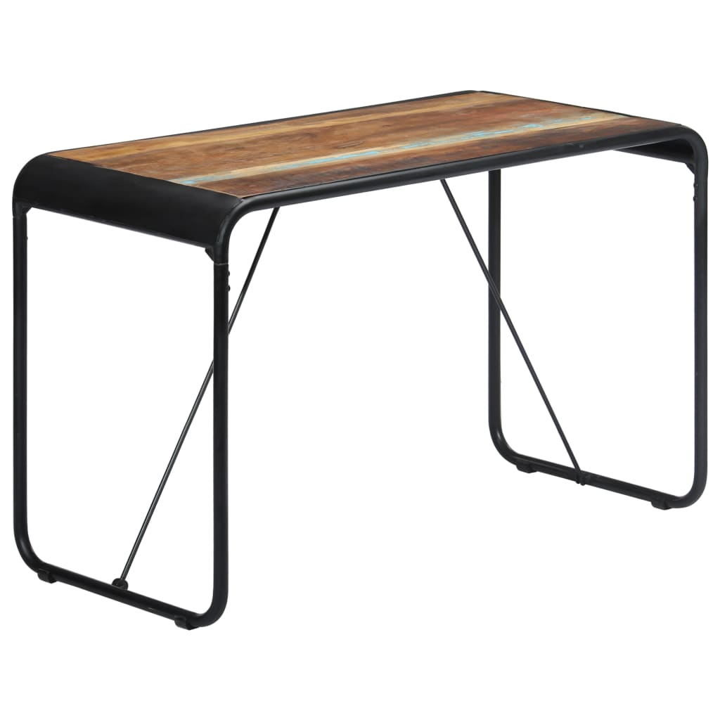 vidaXL Ruokapöytä 118x60x76 cm täysi kierrätetty mangopuu