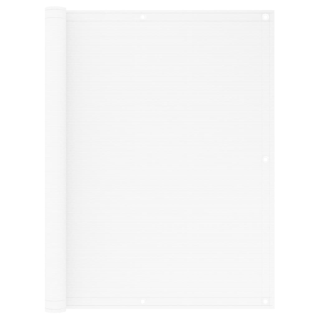 vidaXL Parvekkeen suoja valkoinen 120x400 cm HDPE