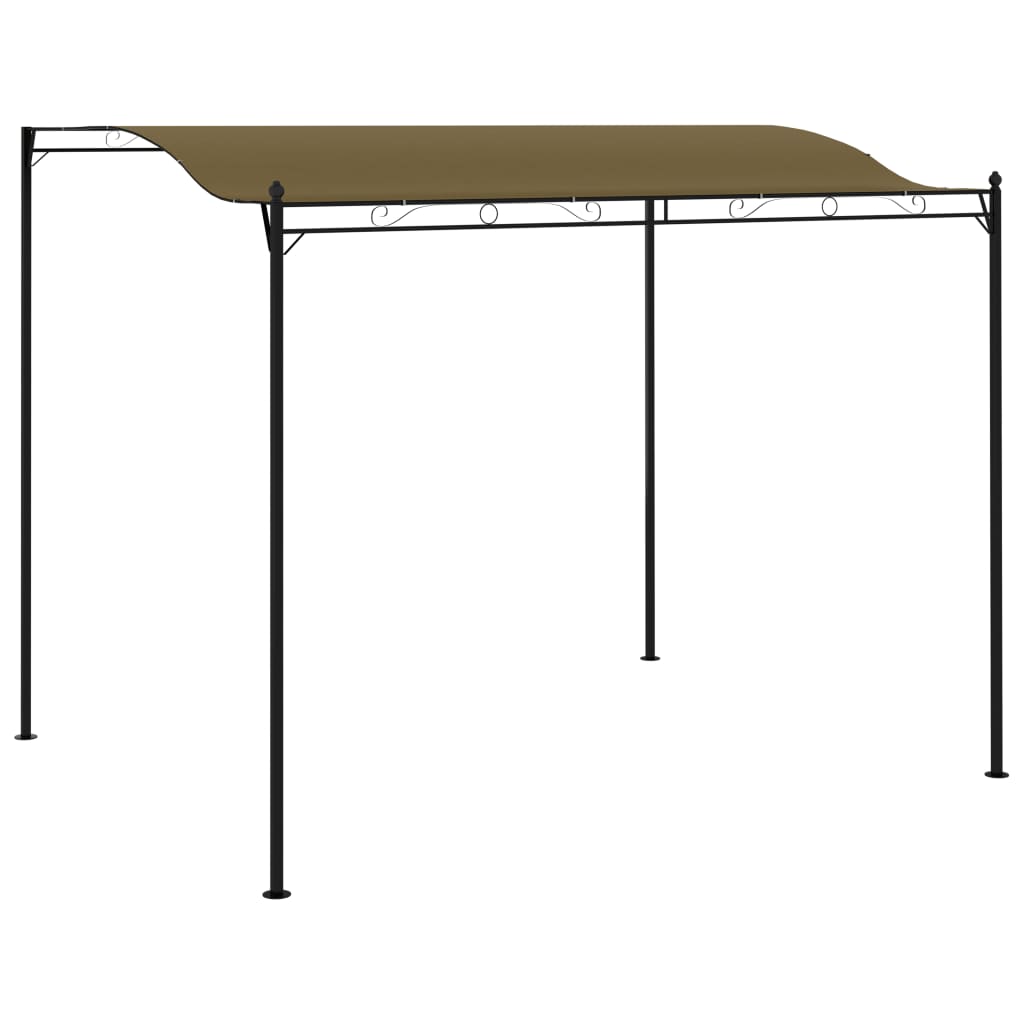 vidaXL Aurinkokatos 3x2,5 m ruskeanharmaa 180 g/m²