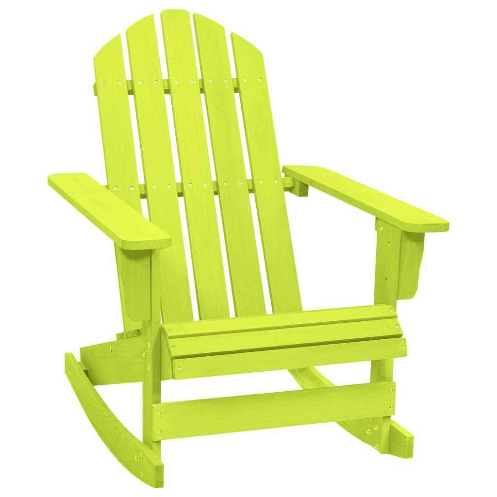vidaXL Adirondack-puutarhan keinutuoli täysi kuusi vihreä