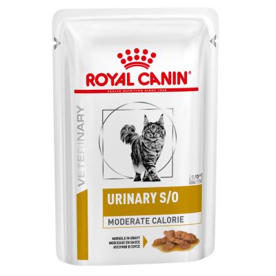 Royal Canin Feline Urinary S/O Moderate Calorie - Veterinary Diet - 12 x 85 g makupalat kastikkeessa