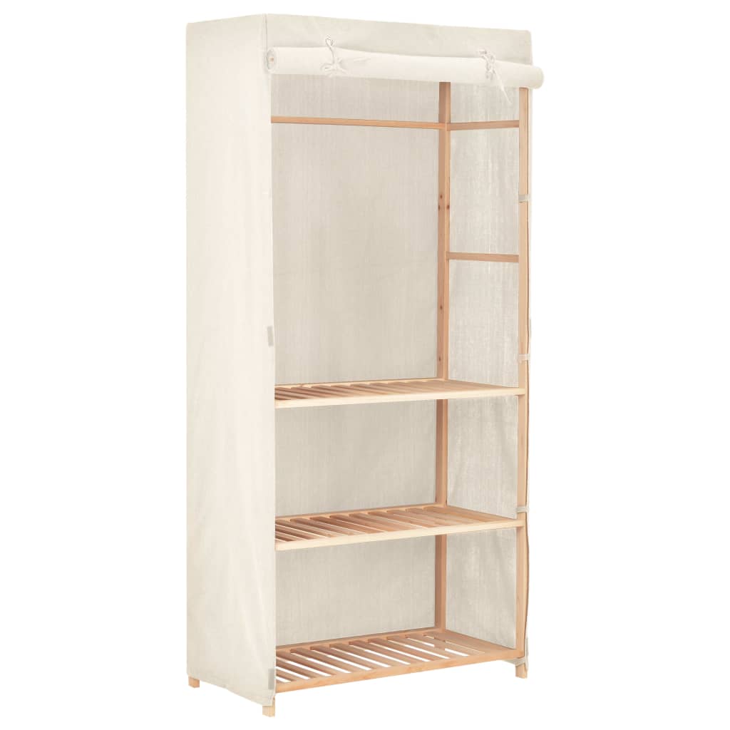 vidaXL Vaatekaappi 3 hyllyä 79x40x170 cm