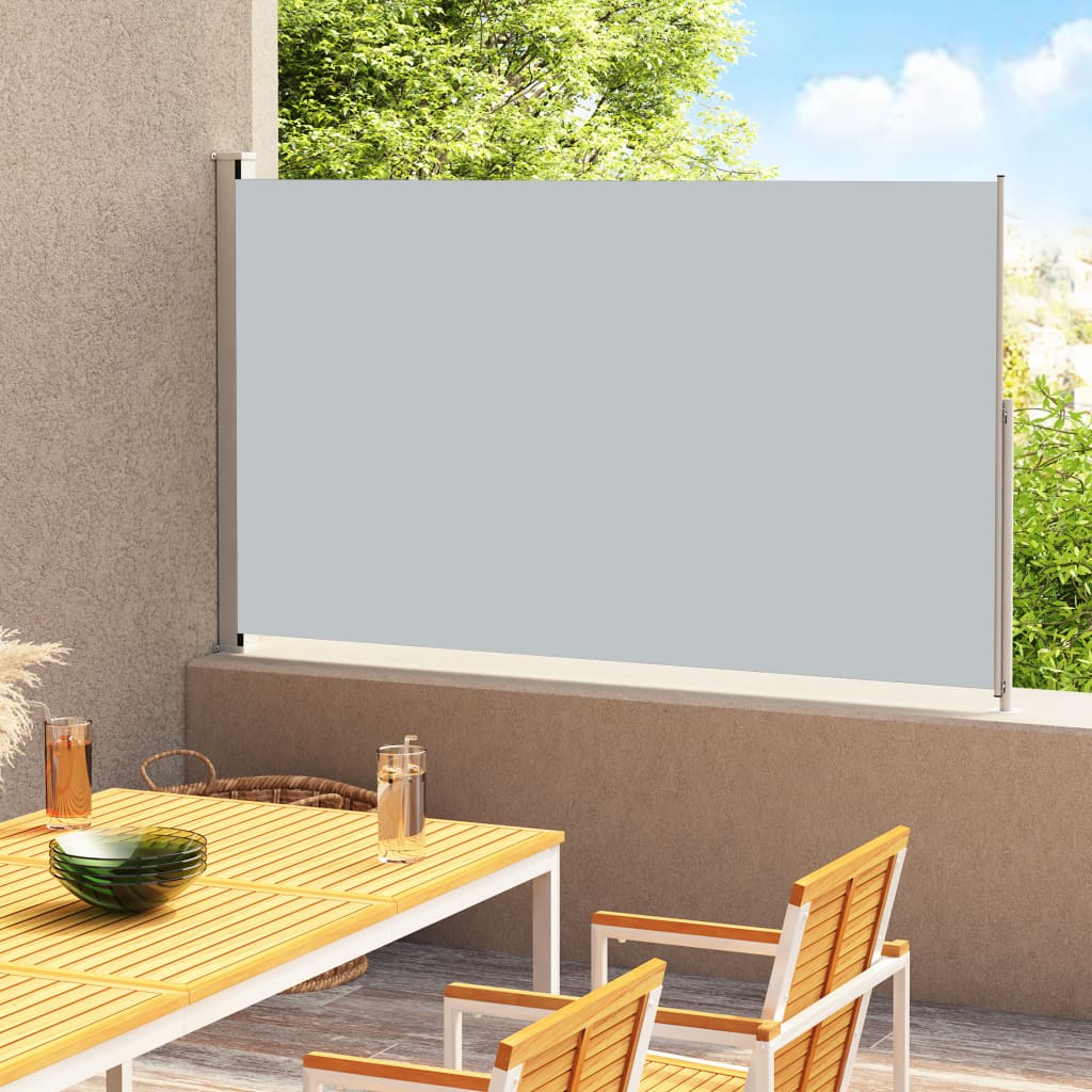 vidaXL Sisäänvedettävä terassin sivumarkiisi 220x300 cm antrasiitti