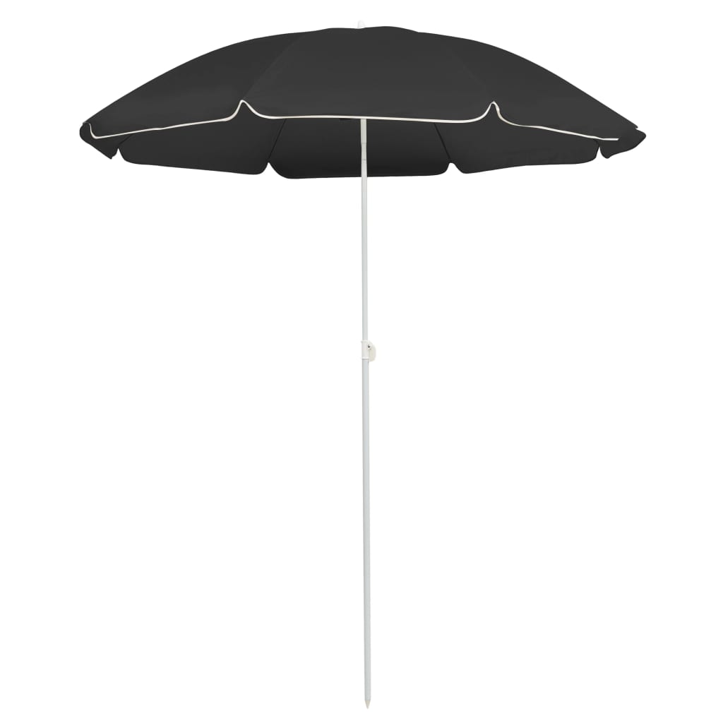 vidaXL Aurinkovarjo terästanko antrasiitti 180 cm