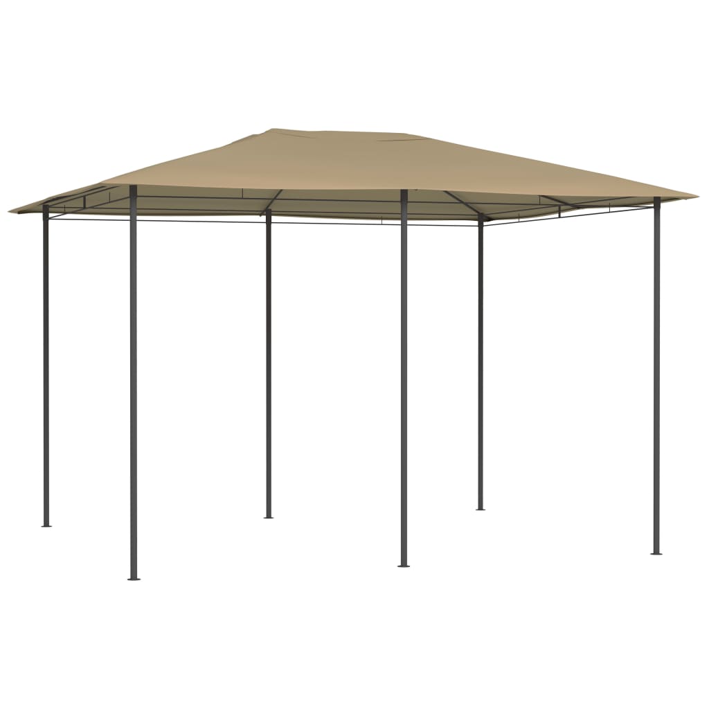 vidaXL Huvimaja 3x4x2,6 m harmaanruskea 160 g/m²