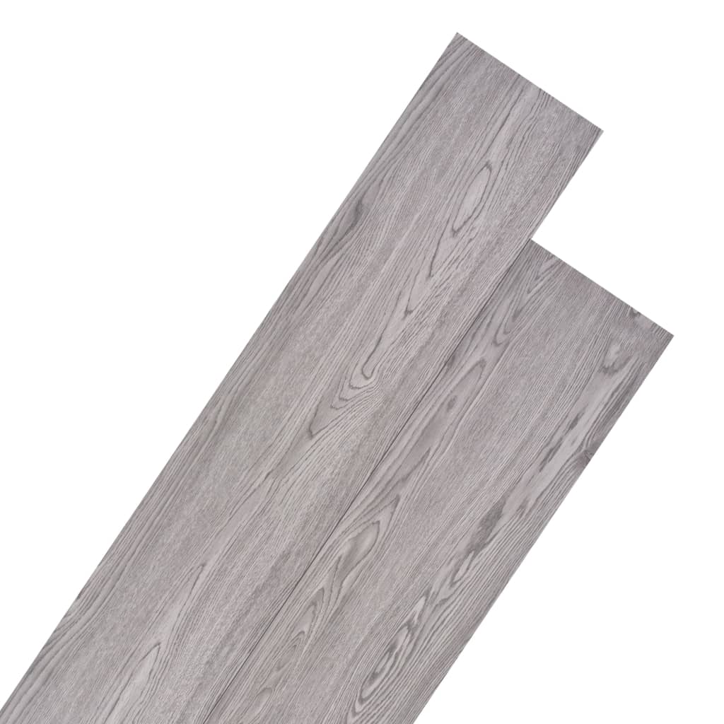 vidaXL PVC-lattialankut 5,26 m² 2 mm Tummanharmaa