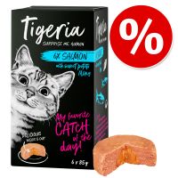48 x 85 g Tigeria säästöpakkaus erikoishintaan! - kanaa lohiytimellä