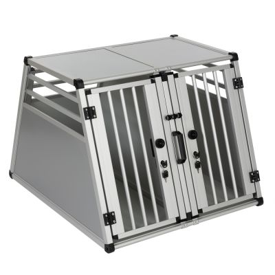 Kahden koiran häkki AluRide - L 97 x S 92 x K 68 cm (XL-koko)