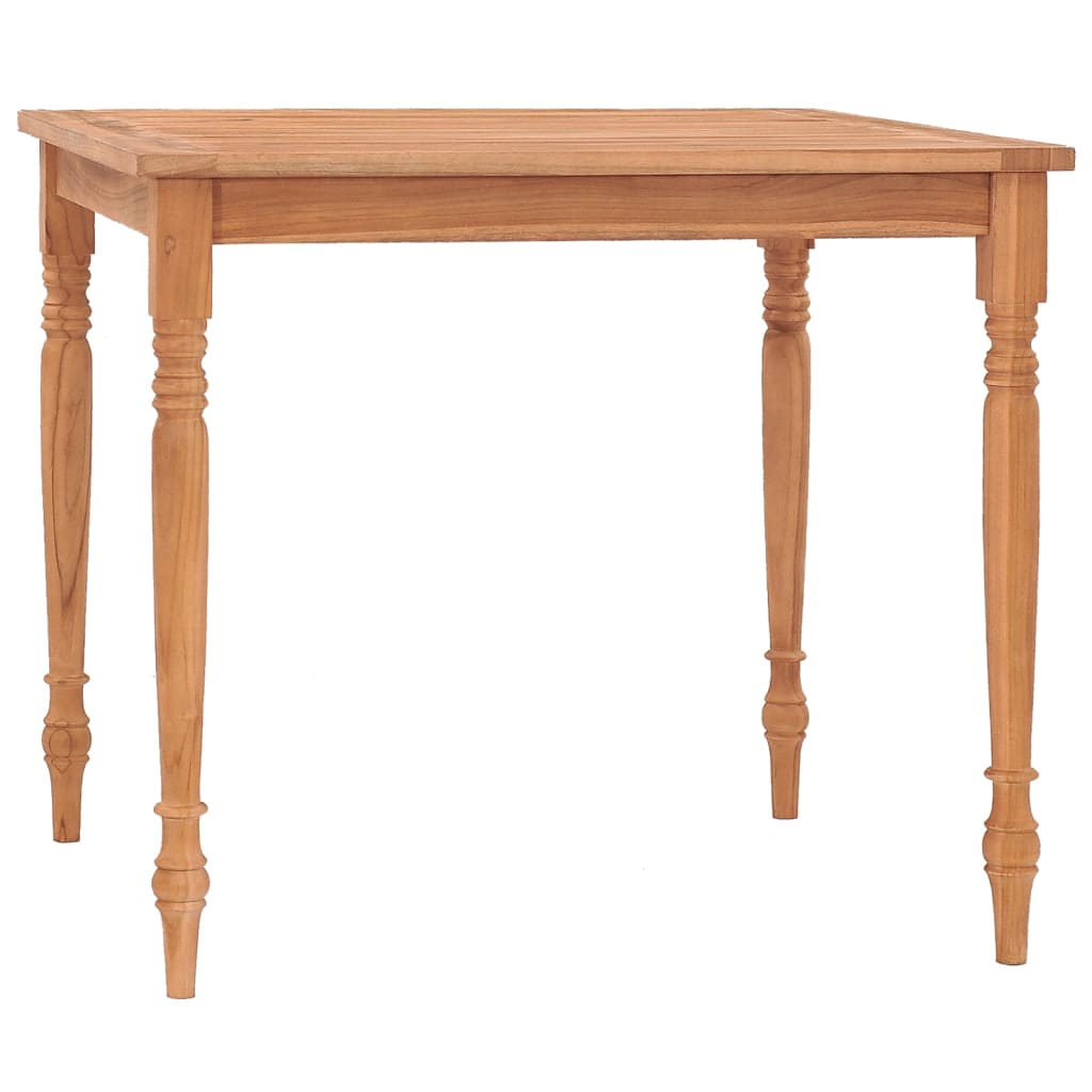 vidaXL Batavia pöytä 85x85x75 cm täysi tiikki