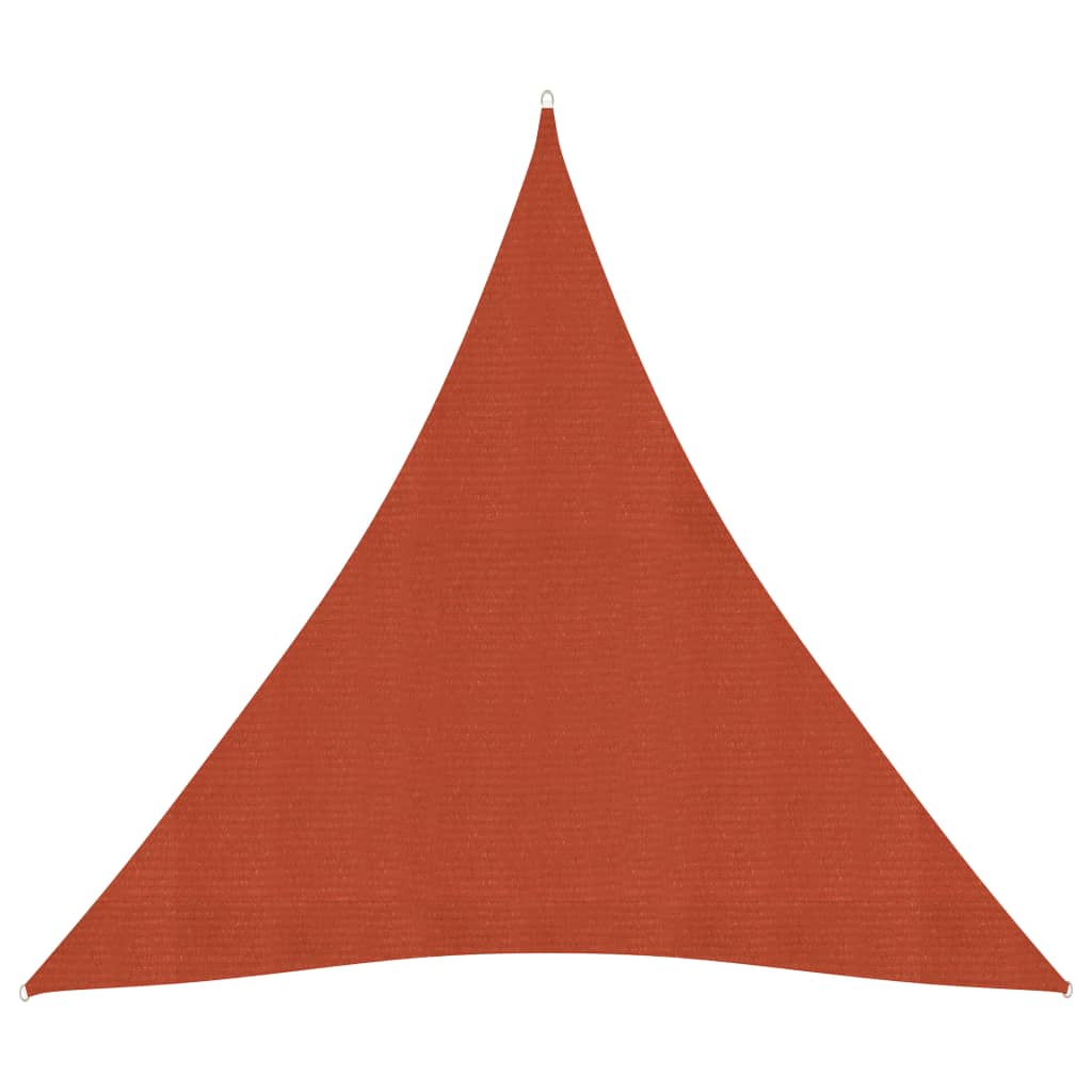 vidaXL Aurinkopurje 160 g/m² terrakotta 3x3x3 m HDPE