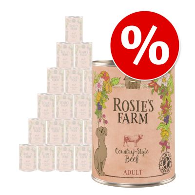 Rosie's Farm -säästöpakkaus 24 x 400 g - kana & kalkkuna