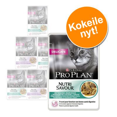 Pro Plan -kokeilupakkaus 6 x 85 g, monta makua - Delicate