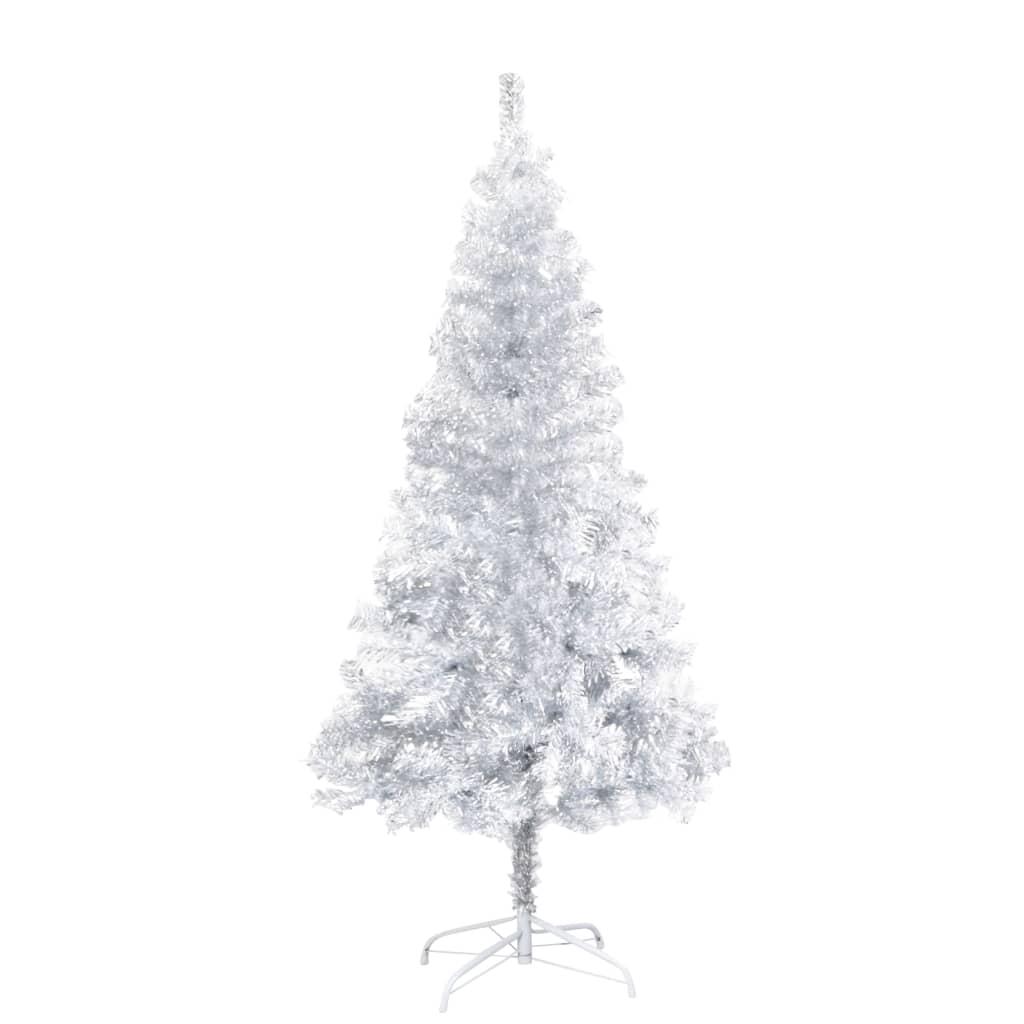 vidaXL Tekojoulukuusi jalustalla hopea 150 cm PET