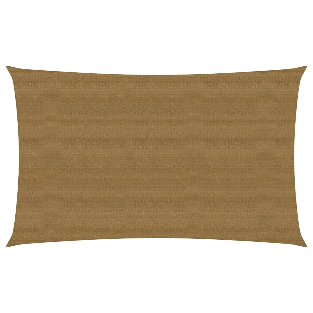 vidaXL Aurinkopurje 160 g/m² harmaanruskea 5x8 m HDPE