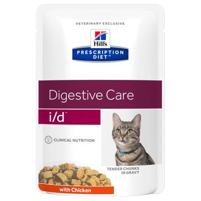 Hill's Prescription Diet Feline i/d Digestive Care - kana - säästöpakkaus: 48 x 85 g