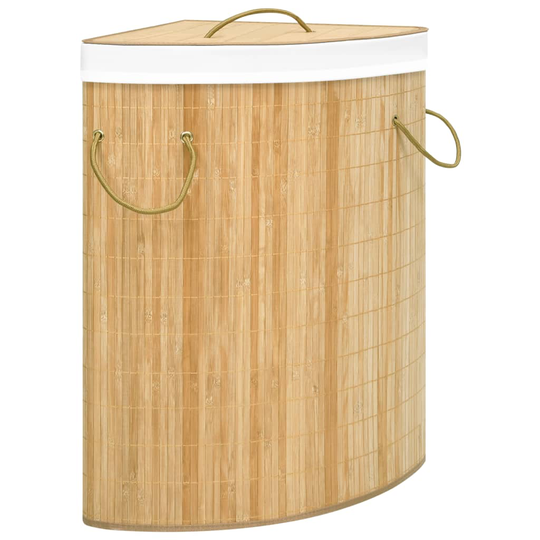 vidaXL Bambu kulmapyykkikori 60 l