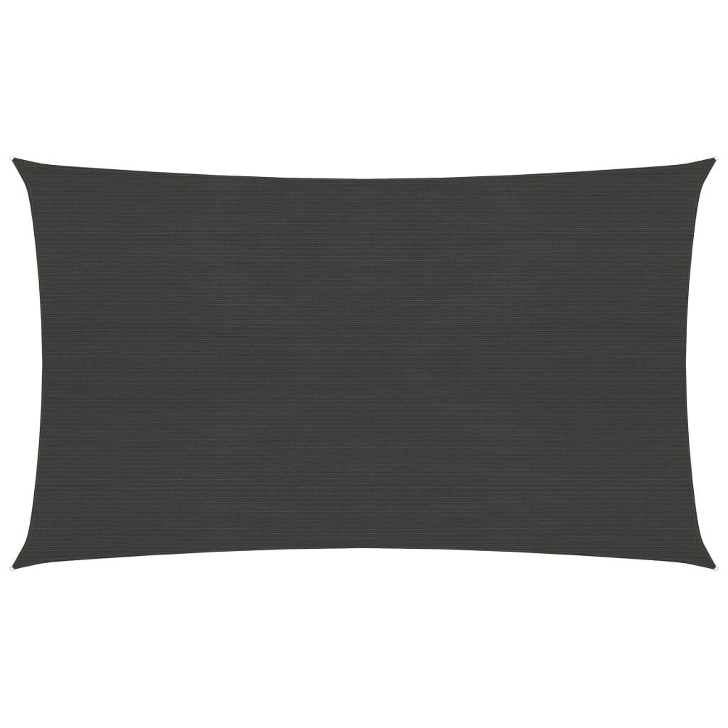 vidaXL Aurinkopurje 160 g/m² antrasiitti 5x7 m HDPE