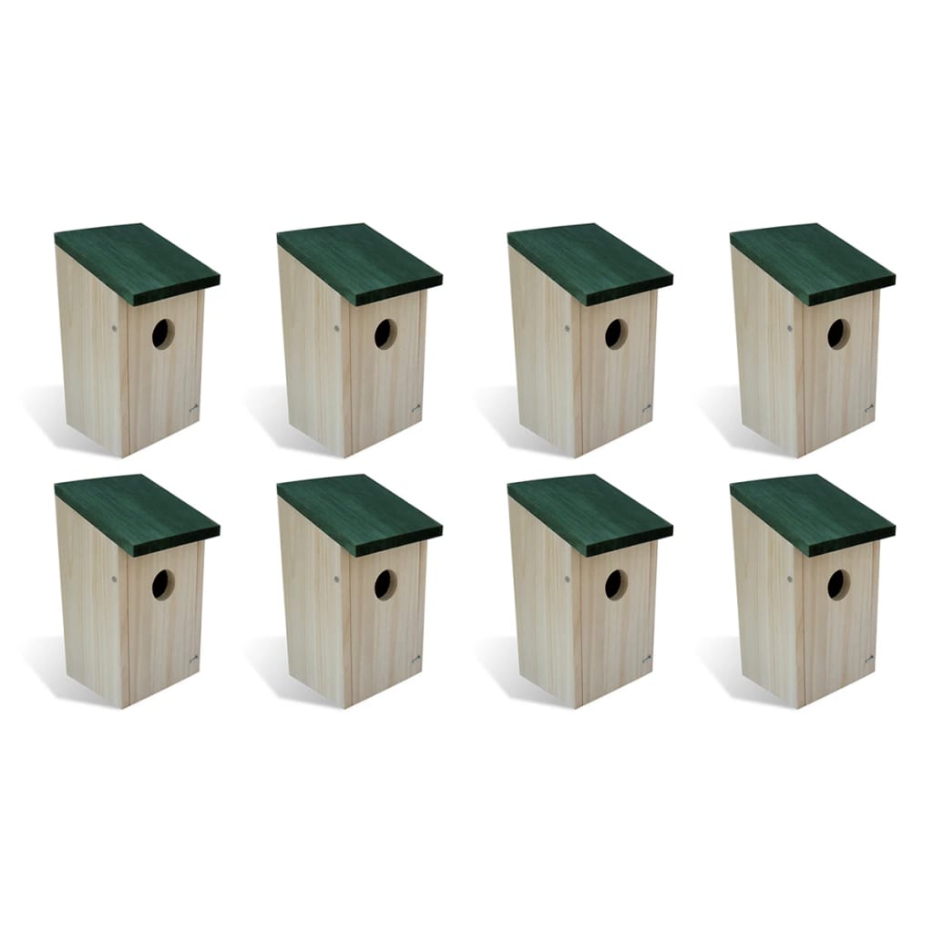 vidaXL Linnunpöntöt 8 kpl puu 12x12x22 cm