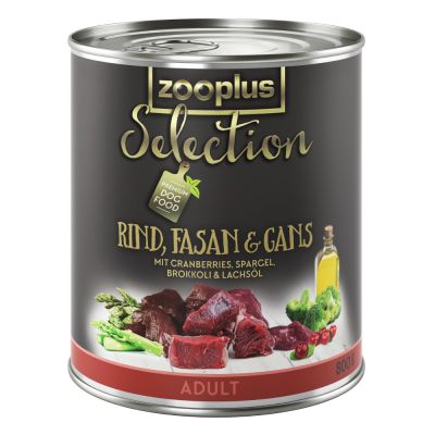 zooplus Selection Adult: nauta, fasaani & hanhi - 24 x 800 g