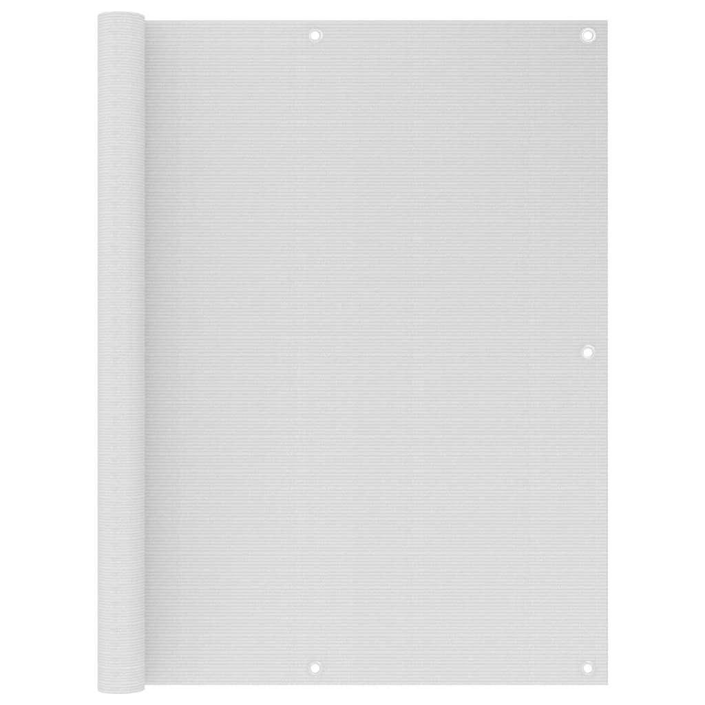 vidaXL Parvekkeen suoja valkoinen 120x500 cm HDPE