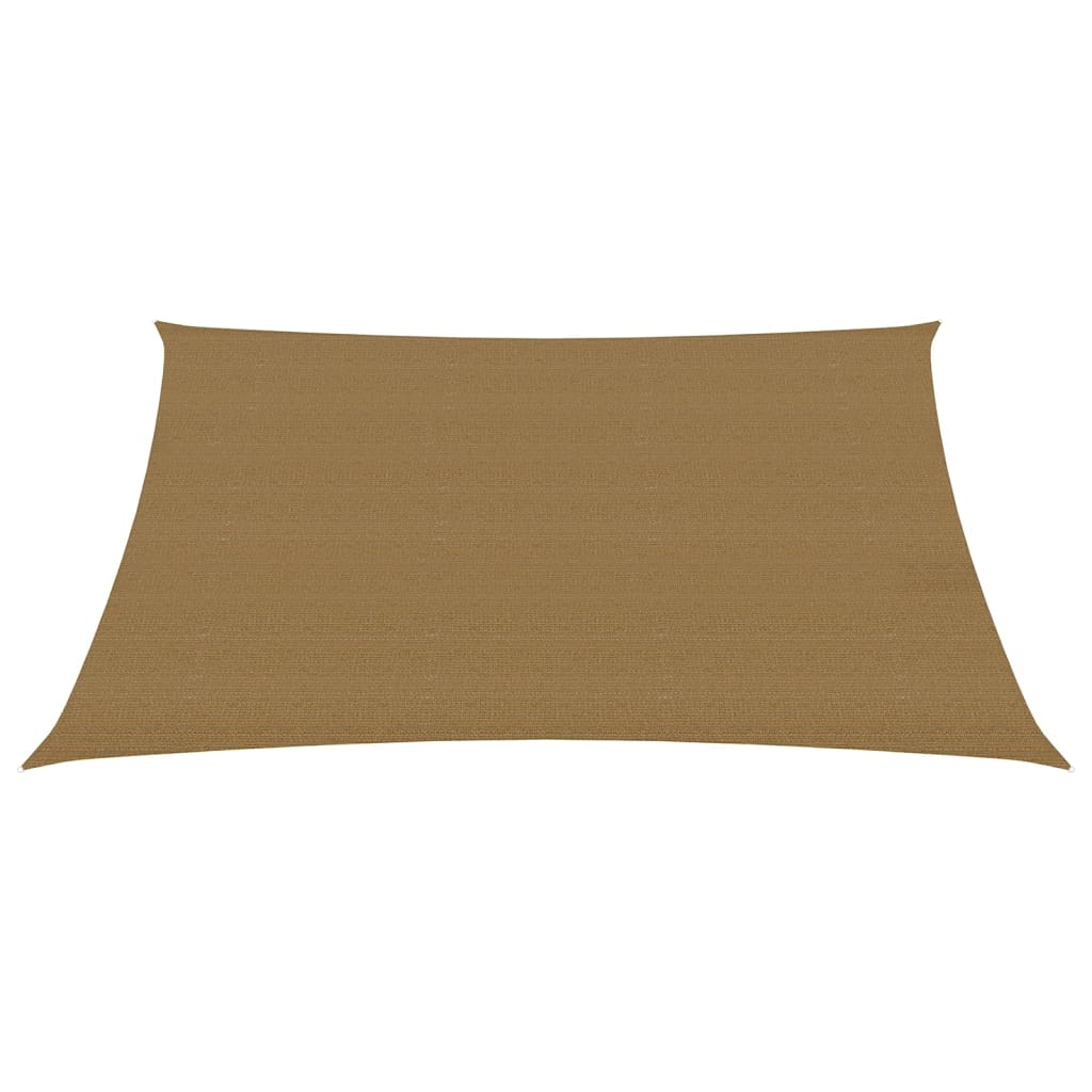 vidaXL Aurinkopurje 160 g/m² harmaanruskea 5x6 m HDPE