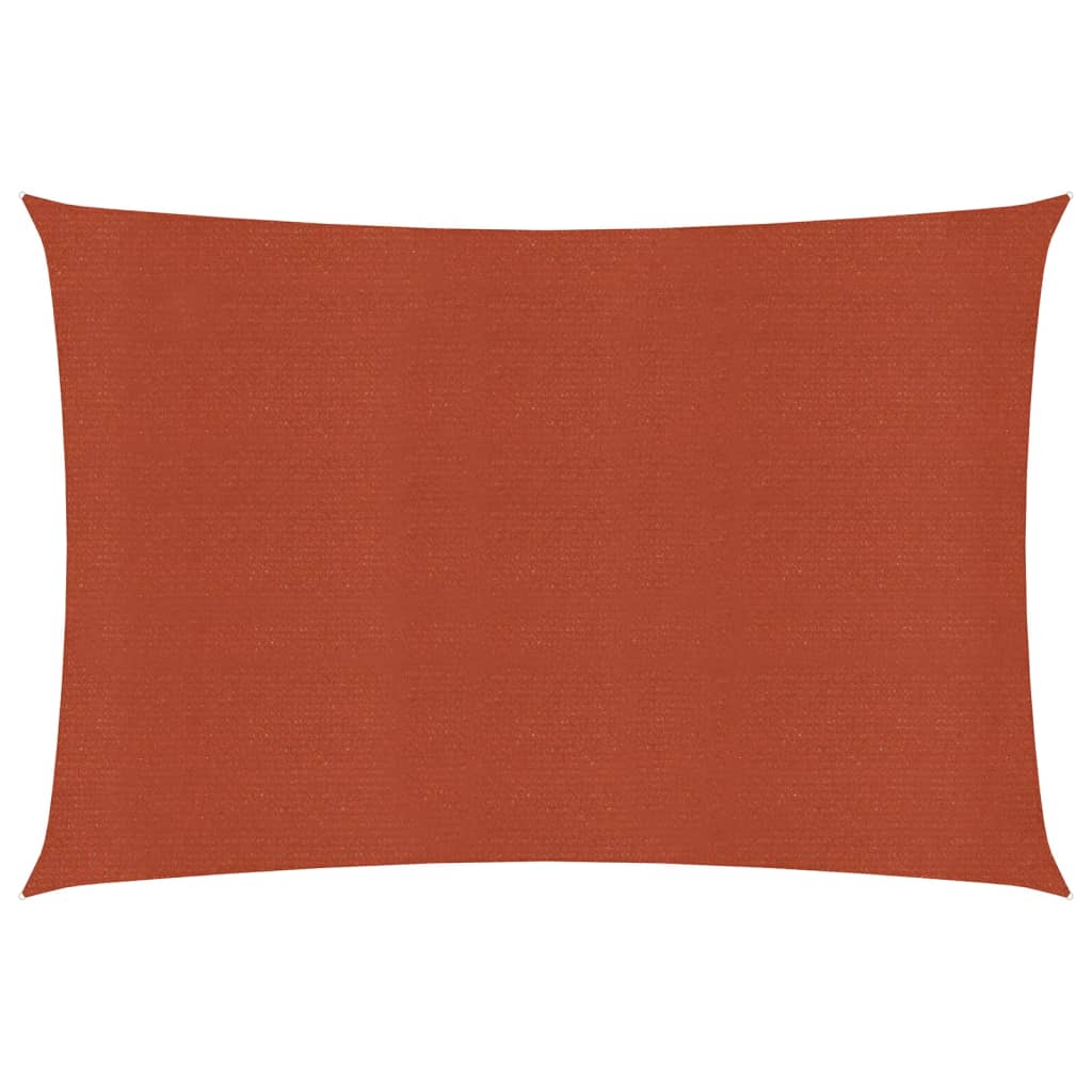 vidaXL Aurinkopurje 160 g/m² terrakotta 2,5x3,5 m HDPE