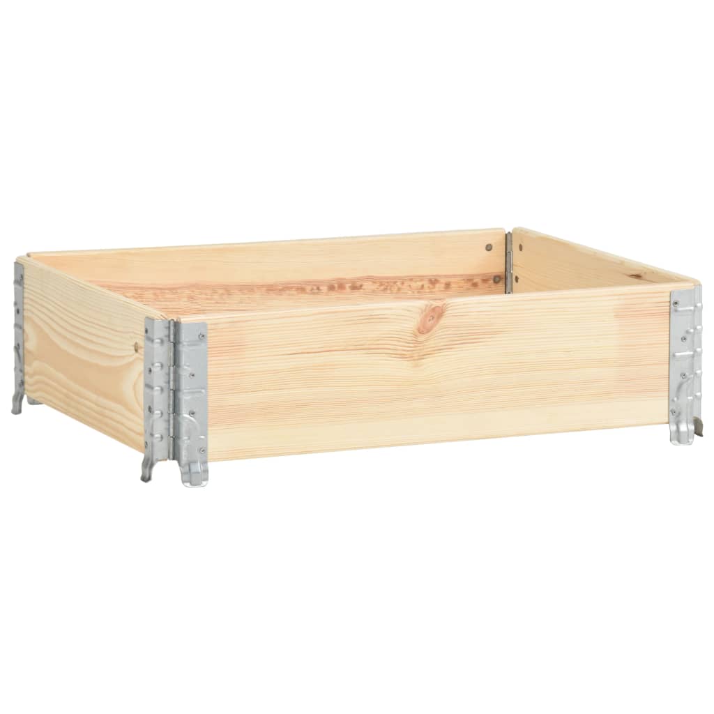 vidaXL Kuormalavan reunus 60x80 cm täysi mänty