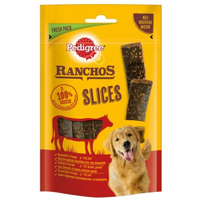 Pedigree Ranchos Slices -koiranherkut 60 g - säästöpakkaus: 8 x nauta