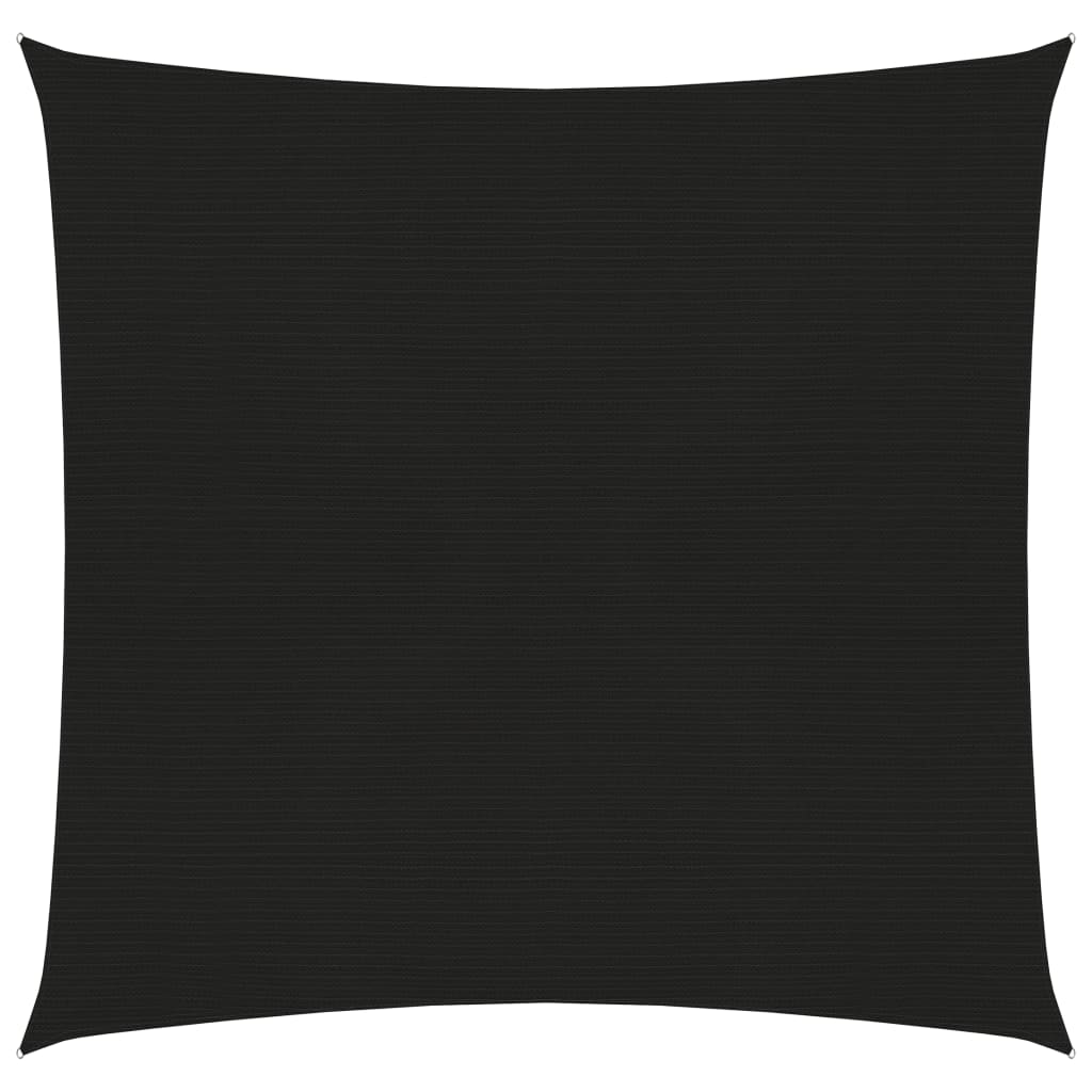 vidaXL Aurinkopurje 160 g/m² musta 2x2 m HDPE