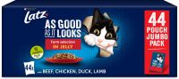 Latz "As good as it looks" Pouches 44 x 85 g - kana, nauta, tonnikala, lohi