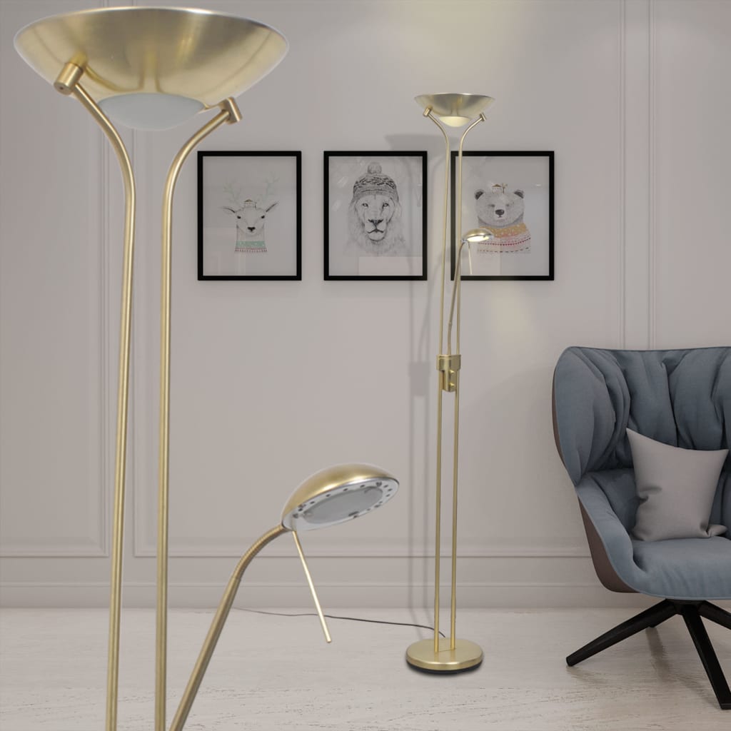 vidaXL Himmennettävä LED Lattialamppu 23W