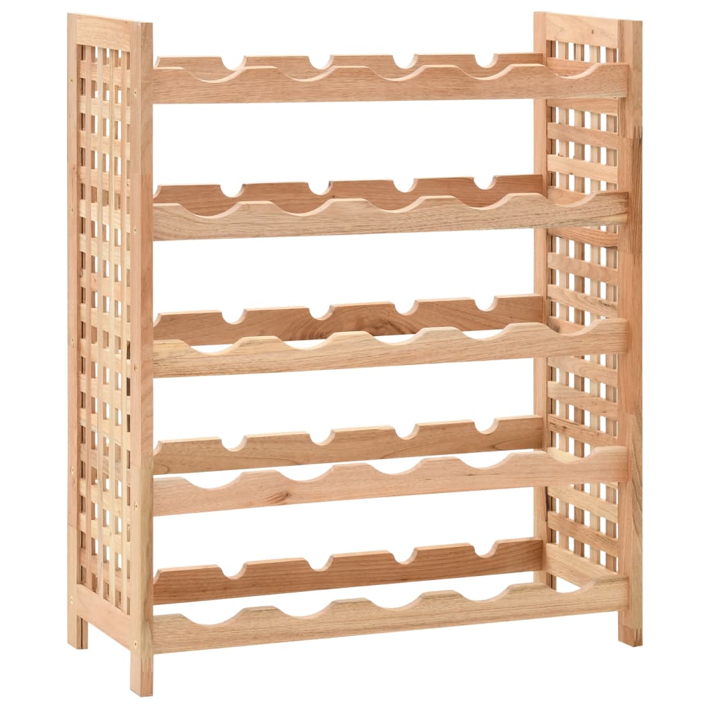 vidaXL Viiniteline 25 pullolle pähkinäpuu 63x25x73 cm