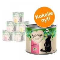Kokeiluhintaan - 6 x 200 g Feringa Organic -kissanruokaa - luomuvasikka, luomukurpitsa & luomumeriteurikka