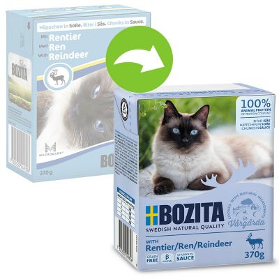Bozita Chunks in Gravy 6 x 370 g - kana & kalkkuna