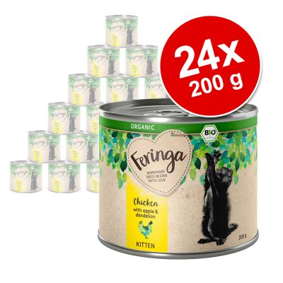 Feringa Organic Kitten 24 x 200 g - sekoitus (2 makua)