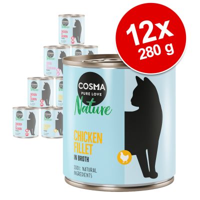 Cosma Nature -säästöpakkaus 12 x 280 g - tyynenmeren tonnikala
