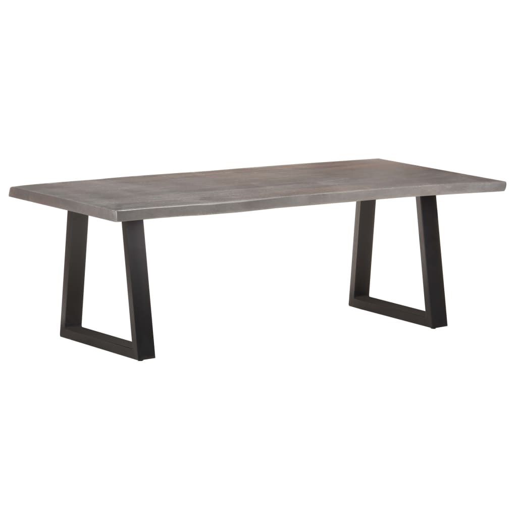 vidaXL Sohvapöytä elävät reunat 115x60x40 cm täysi akaasiapuu