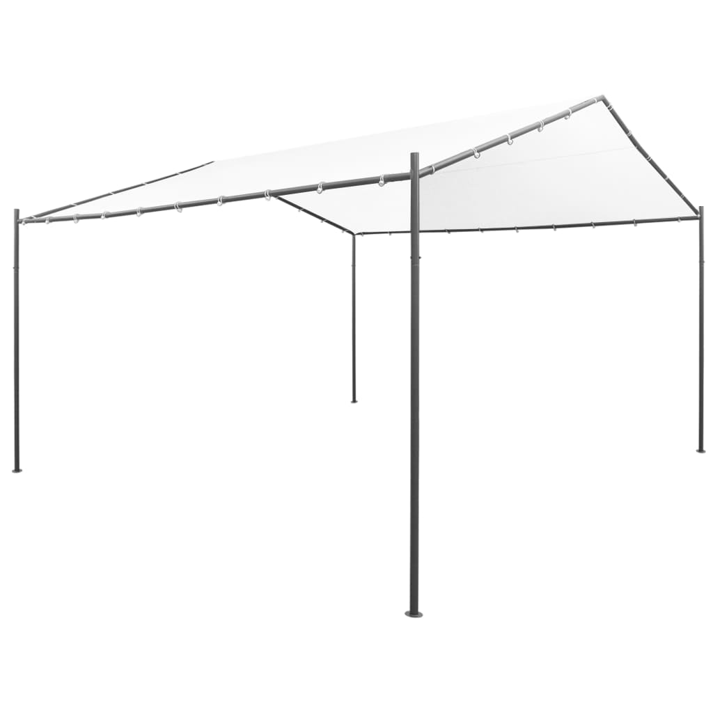 vidaXL Puutarhan huvimaja 400x400x260 cm valkoinen 180 g/m²