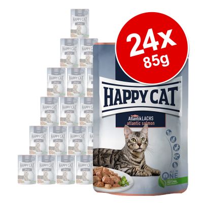 Happy Cat Pouch Meat in Sauce 24 x 85 g - mix II