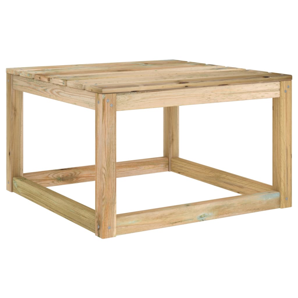 vidaXL Puutarhan lavapöytä 60x60x36,5 cm viherkyllästetty mänty