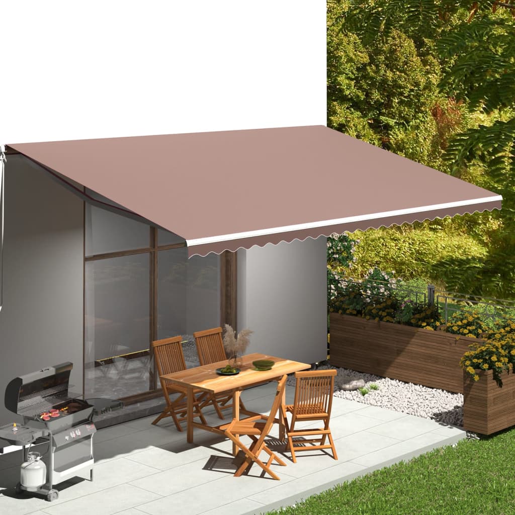 vidaXL Varakangas markiisiin ruskea 6x3,5 m