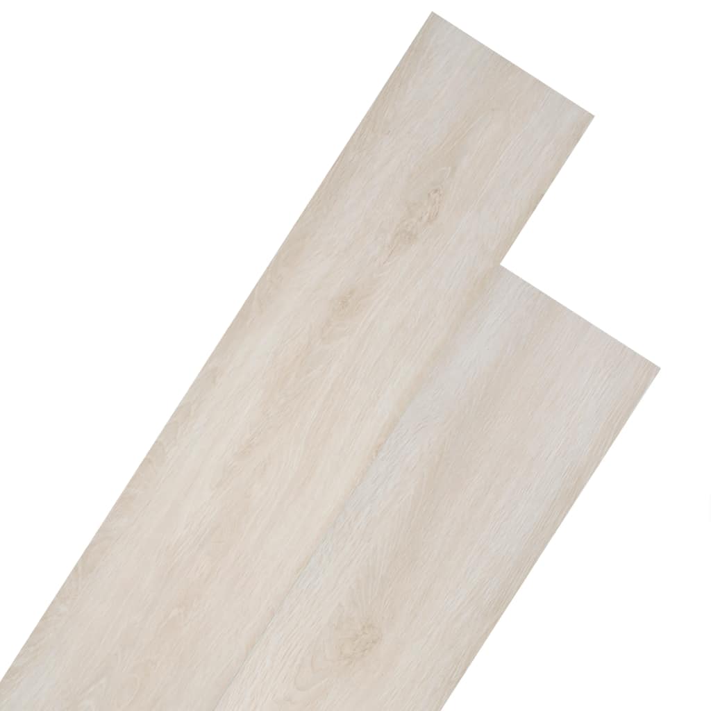 vidaXL PVC-lattialankut 5,26 m² 2 mm Perinteinen vaalea tammi